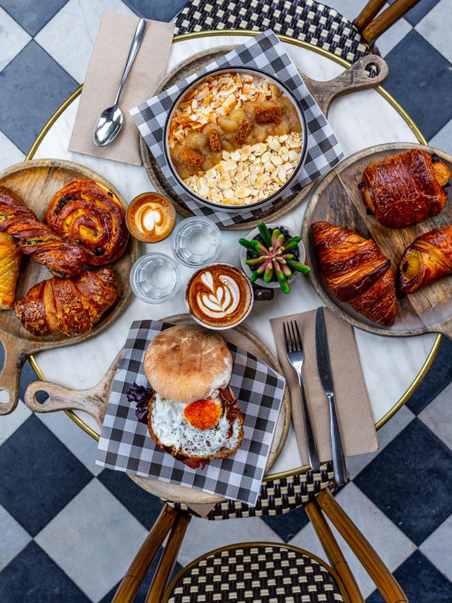 Some breakfast options at Jardin St James. Picture: Supplied