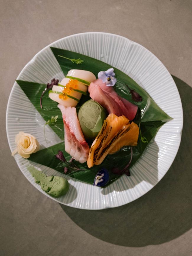 Sashimi platter at Umaii Japanese restaurant, Adelaide