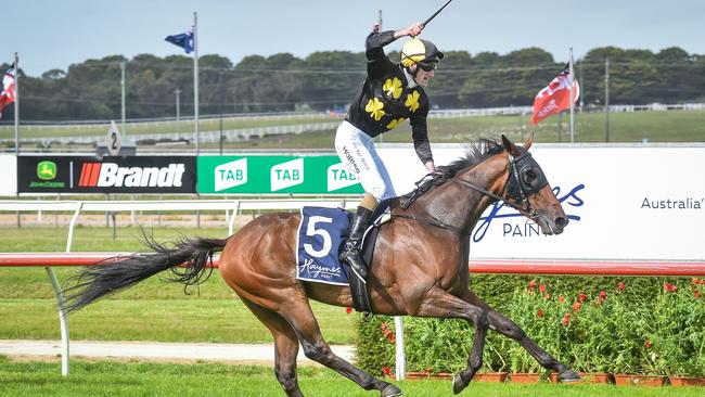 Darryl Horner Jr enjoyed the Jericho Cup win aboard Bastida. Picture: Racing Photos