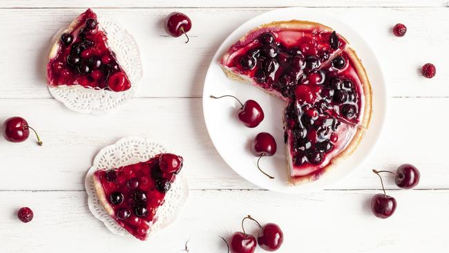 Berries are a great choice if you’re trying to cut down on sugar. The cake, not so much.