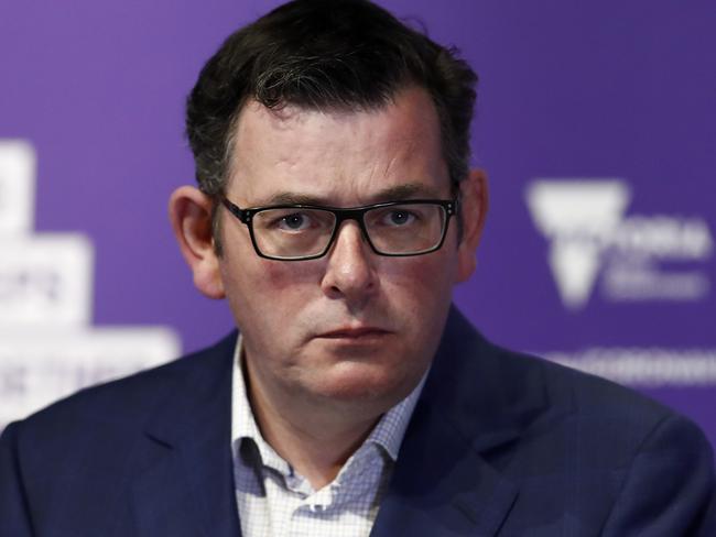 Victorian Premier Daniel Andrews declined to lift coronavirus restrictions as expected on Sunday. Picture: Darrian Traynor/Getty Images