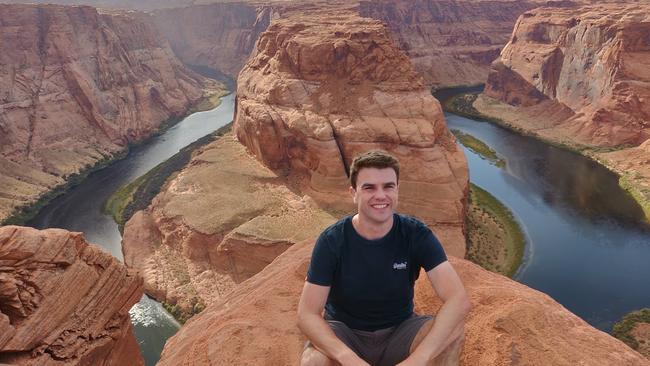 Velocity Frequent Flyer CEO Nick Rohrlach at Horseshoe Bend, Arizona.