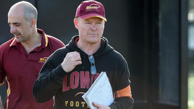 Lower Plenty coach Phil Plunkett. Picture: George Sal