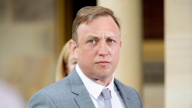 Queensland Labor Leader Steven Miles said the Premier gave the “most ridiculous excuse” for the axing. Picture: Richard Walker