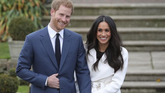 Harry and Meghan announced their engagement in November 2017. Picture: Daniel Leal-Olivas/AFP