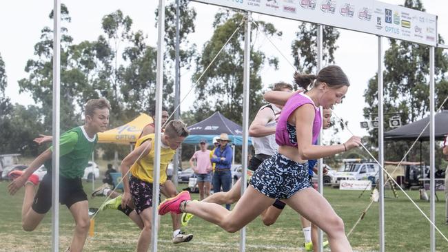 Adelaide Bailey wins the Greg Gabbett Gift. Postle Gift in Pittsworth. Saturday, December 10, 2022. Picture: Nev Madsen.