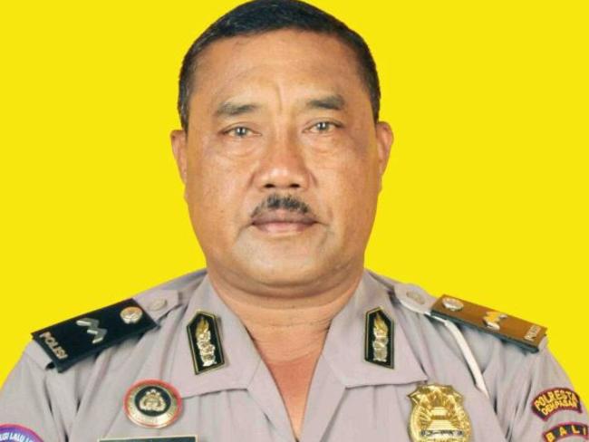 Bali police officer Wayan Sudarsa, 53, a traffic police officer, who was found murdered. Picture: Supplied