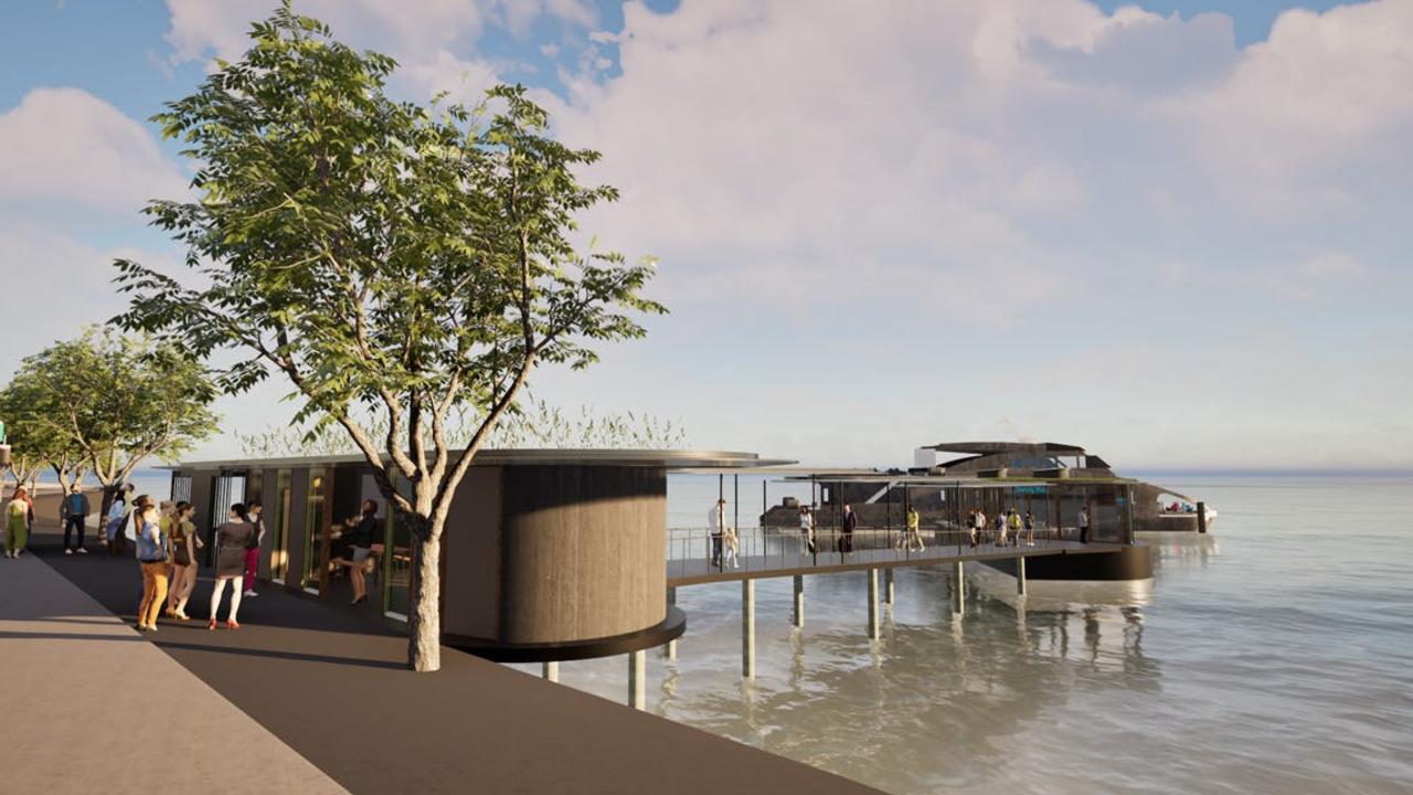Concept design of proposed new Derwent Ferry terminal at Sandy Bay. Picture: Hobart City Council