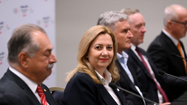 Queensland Premier and Minister for the Olympic and Paralympic Games Annastacia Palaszczuk during a press conference at the 2032 Legacy Forum.