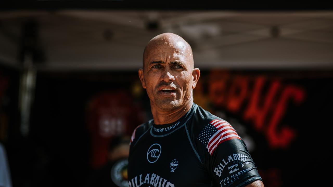 11-time WSL Champion Kelly Slater has been invited to come have a look at the site for a proposed surf ranch with his name on it. Picture: Ed Sloane/WSL via Getty Images