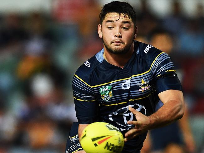 Brandon Smith carving up for the Cowboys under-20s. Picture: Zak Simmonds