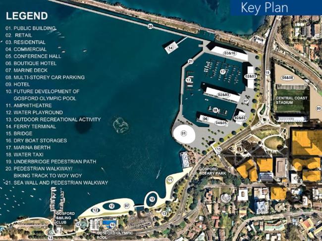 Central Coast Council's latest plans to revitalise Gosford waterfront. Picture: supplied