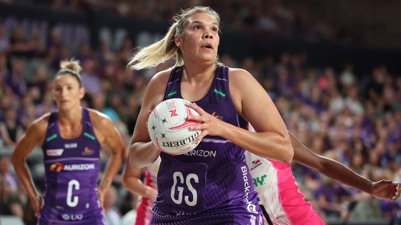 Kim Ravaillion (left in background), was delighted to see Donnell Wallam (main) named in the Diamonds squad. Photo: Getty Images