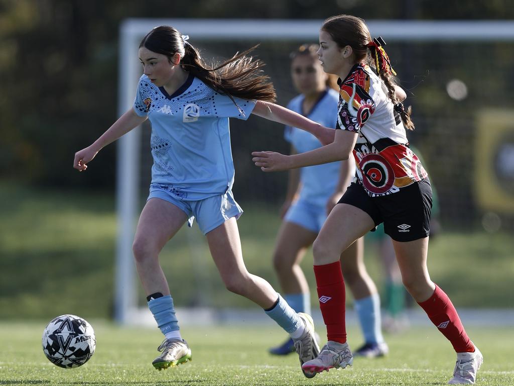 Maddison Houghton. Picture: Michael Gorton. U14 Girls NAIDOC Cup at Lake Macquarie Regional Football Facility.