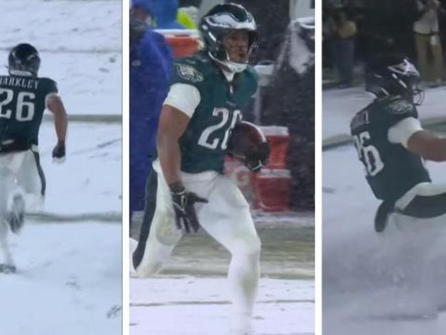 Barkley "slides into Eagles record"