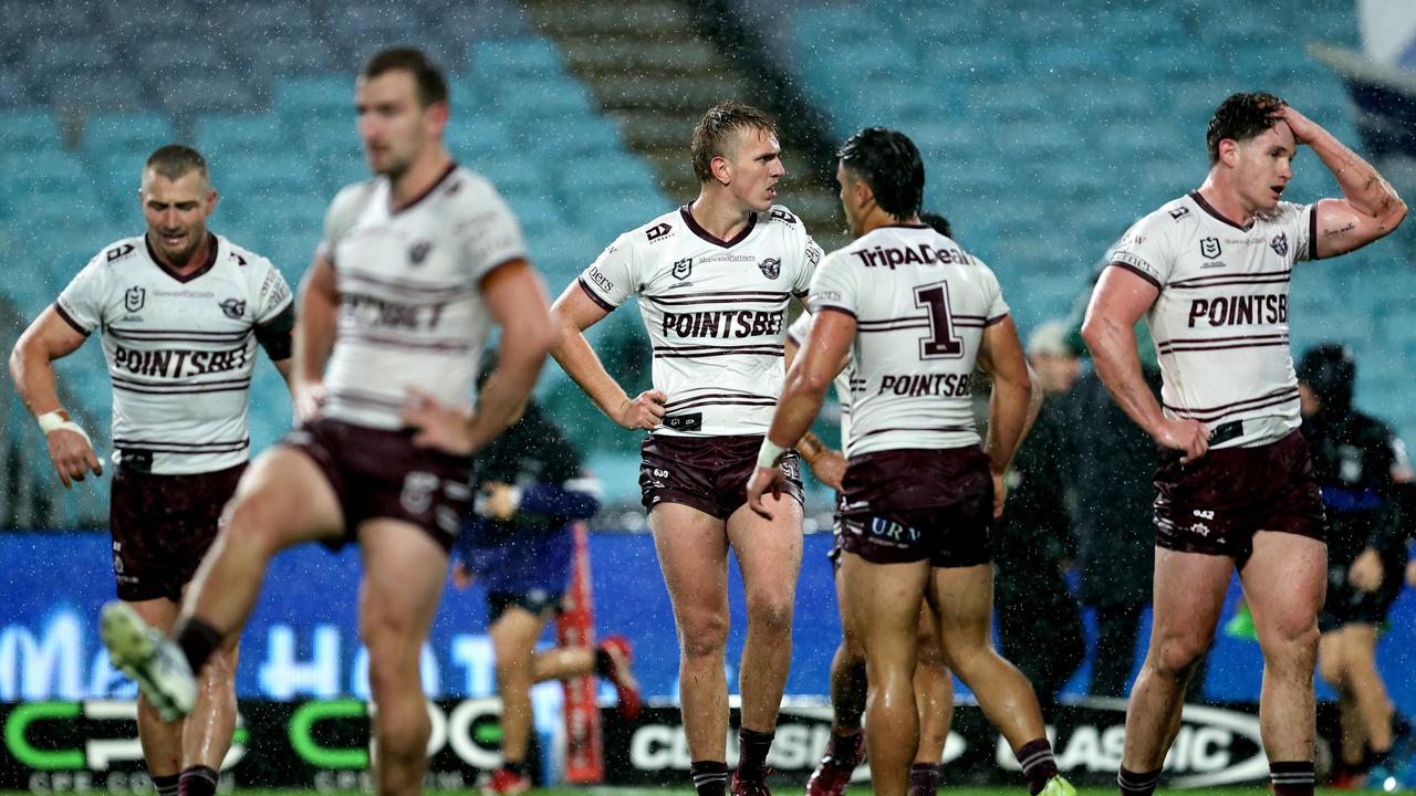 Manly’s season ended in a nightmare. Photo by Brendon Thorne/Getty Images