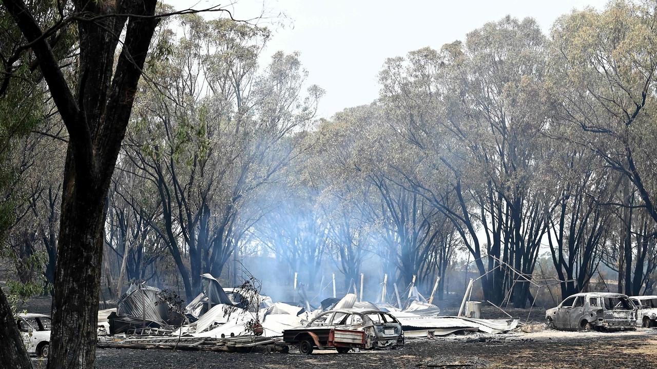 One of the homes lost in the fires at Dalveen near Warwick. Picture: NCA NewsWIRE / John Gass