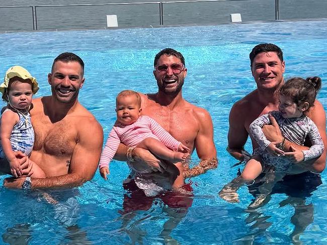 James Tedesco, Paul Fisher and Mitchell Moses. Pic: Instagram