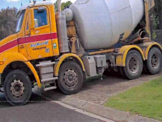 A photo attached to a Toowoomba Regional Council infringement notice, addressed to Neil Mansell Transport due to the actions of one of its trucks on Hoey Street in Kearneys Spring on October 3.