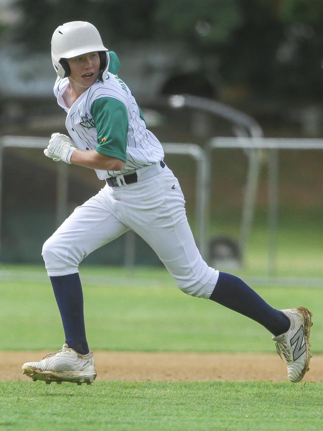 Met East V Met North in the 12-14 years QLD School Sport Baseball Championships. Picture:Glenn Campbell