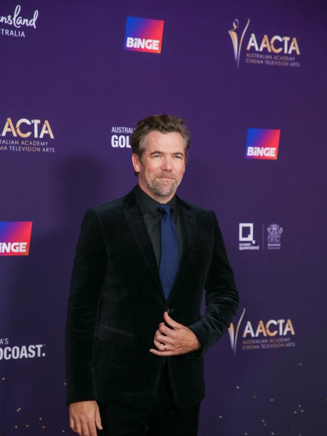 Patrick Brammall arrives on the Red Carpet at the 2024 Aacta Awards at HOTA on the Gold Coast. Picture: Glenn Campbell