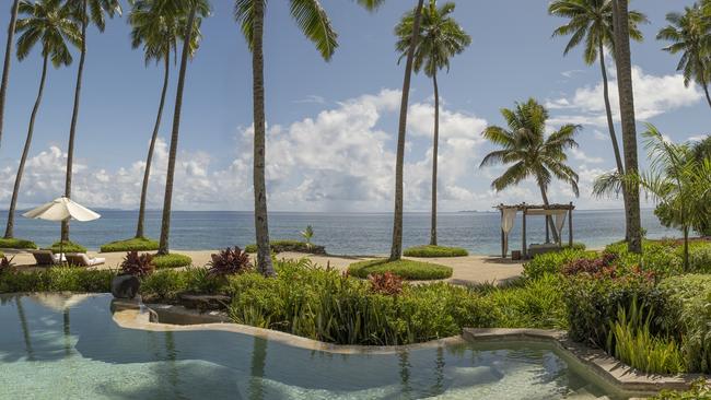 Ocean views from one of the pools at COMO Laucala Island.