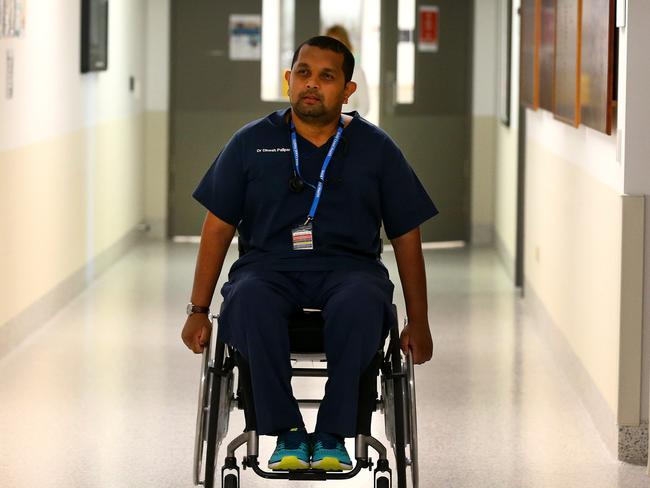 Dinesh Palipana made headlines for overcoming his disability to receive an internship as a doctor at Gold Coast Hospital.