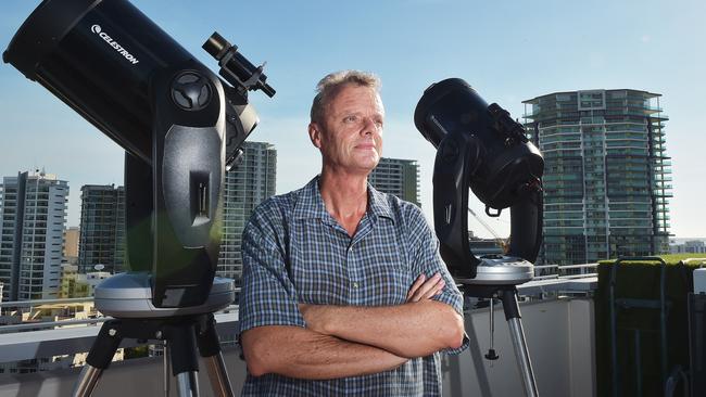 Jeff Carr is hosting a Urban stargazing event at the Zen rooftop. PICTURE: Katrina Bridgeford