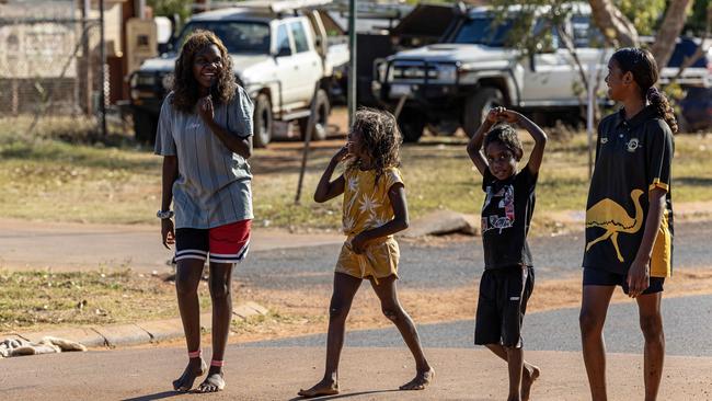 The people of Bidyadanga have been working hard to get the basics of a good life: a home, guttering, decent sewerage and street lights. Picture: Colin Murty