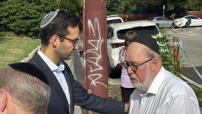 The suspected attack has shocked the large Jewish community in southeast Melbourne. Picture: Mohammad Alfares