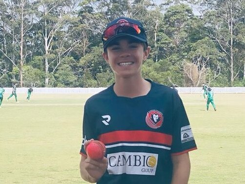 Surfers Paradise youngster Brodie Phelan claimed 5-30 from his eight overs in Cricket Gold Coast third grade against Green Mountain Tamborine Canungra. Picture: Supplied