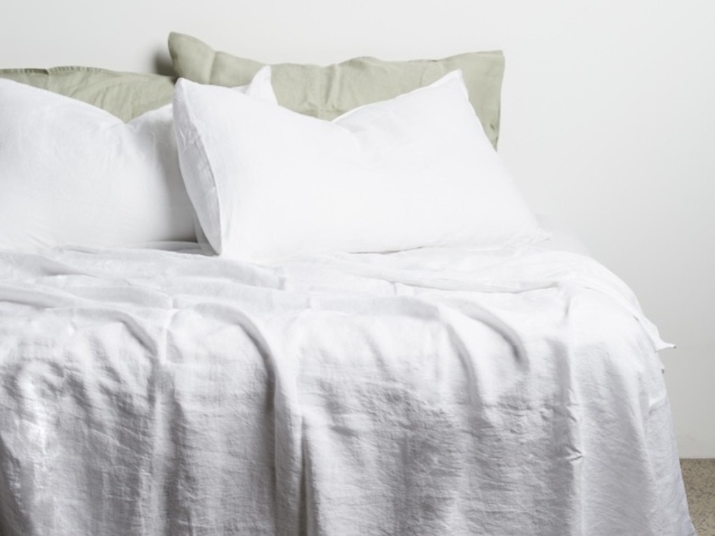 Aere Linen Sheet Set. Picture: THE ICONIC.