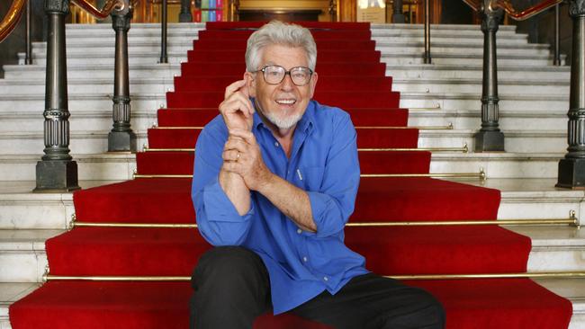 Australian entertainer and singer Rolf Harris, pictured at Melbourne Town Hall in July 2008, ahead of his induction into the ARIA hall of fame. The honour was later rescinded by ARIA, after Harris was convicted of sexual offences in 2014. Picture: David Crosling