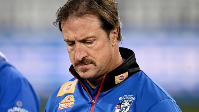 It would have been a disappointing outcome for Bulldogs coach Luke Beveridge after beating the Demons the previous week. Picture: Morgan Hancock/AFL Photos/via Getty Images