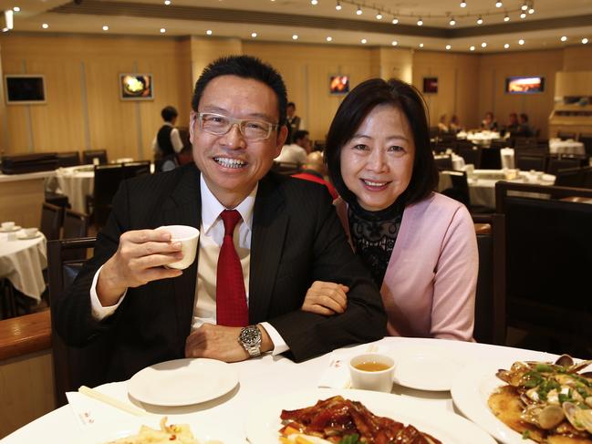 Golden Century restaurant owners Linda and Eric Wong. They have been in Australia for 25 years. Picture: Bradley Hunter