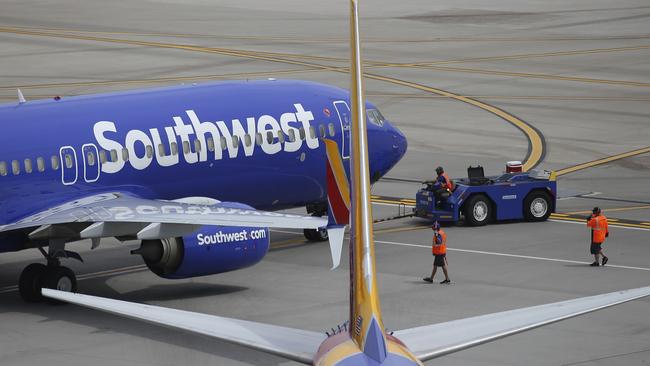 Southwest Airlines posts first quarterly loss in nearly a decade. Picture: AP