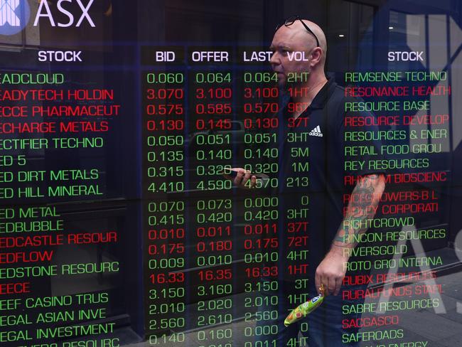 SYDNEY, AUSTRALIA - NewsWire Photos: MARCH 22 2023 - A view of the digital boards at the ASX in Sydney. Picture: NCA Newswire / Gaye Gerard