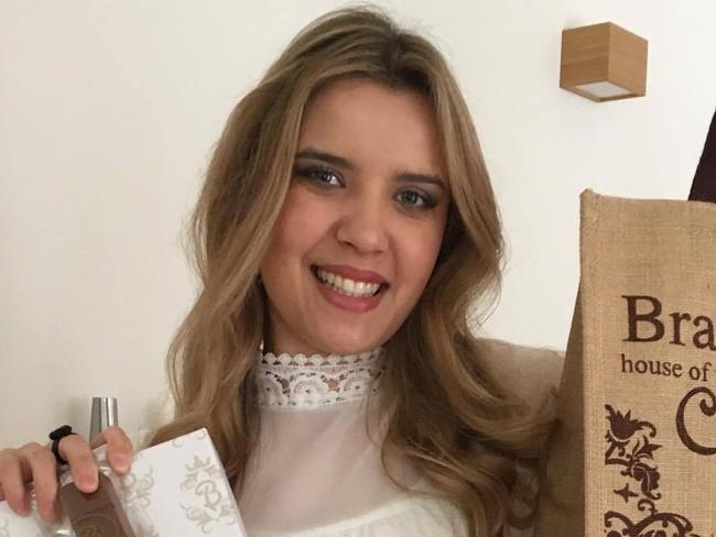 Adelaide singer Rachael Leahcar has joined forces withBracegirdles for a new chocolate which will raise money for the Royal Society for the Blind. Picture: supplied