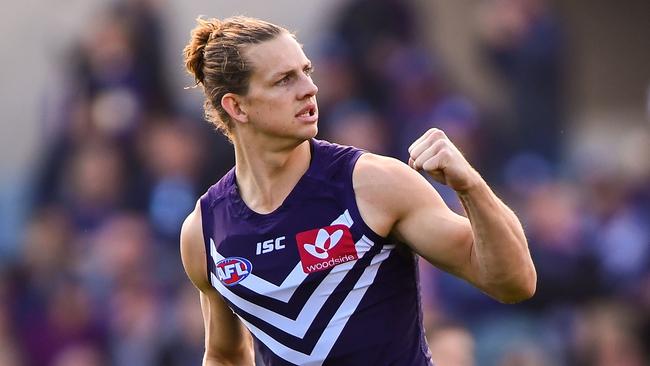 Fremantle star Nat Fyfe re-signed with the Dockers earlier this year. Picture: Getty Images