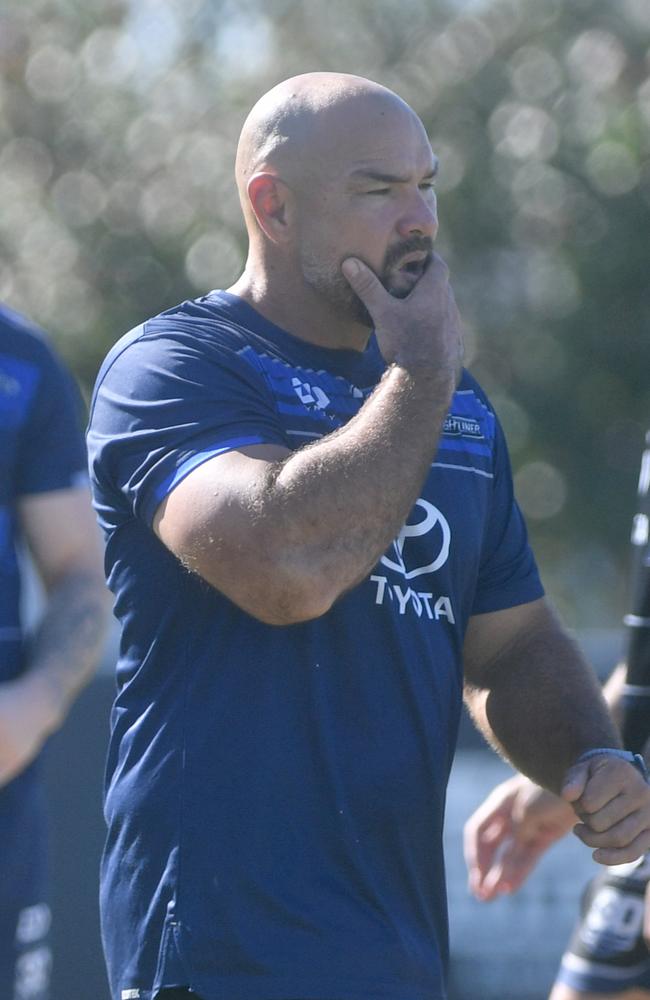 North Queensland Cowboys training at Cowboys HQ. Coach Todd Payten. Picture: Evan Morgan
