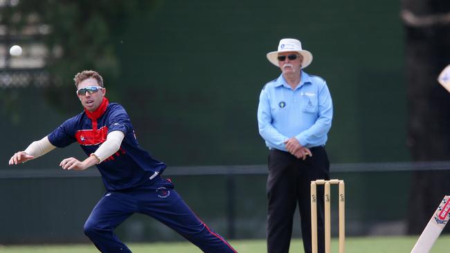 Simon Lambert played a key role for St Albans with the bat. Picture: George Sal