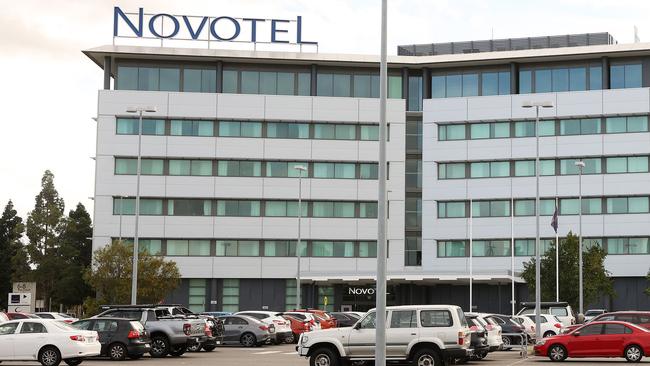 Novotel Hotel at DFO where they have had transmission inside. Picture: Liam Kidston.