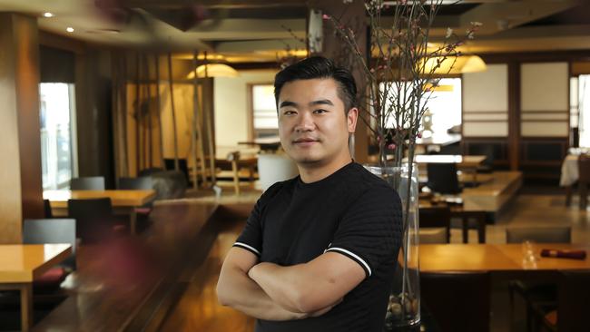 William Liu is the managing director of the company behind Sono Restaurant and the Motto Motto chain. Picture: Mark Cranitch