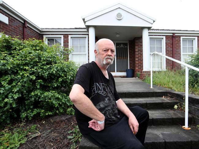 David McGregor at his home in Narre Warren South, where a group of men he described as being of African appearance invaded his house. Picture: David Geraghty.