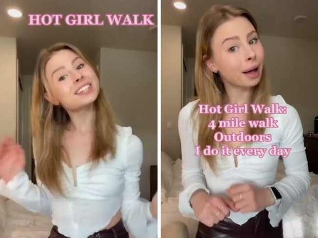 With millions of views on TikTok, this is one fitness fad we can - surprisingly - get behind. Picture: TikTok/@exactlyliketheothergirls