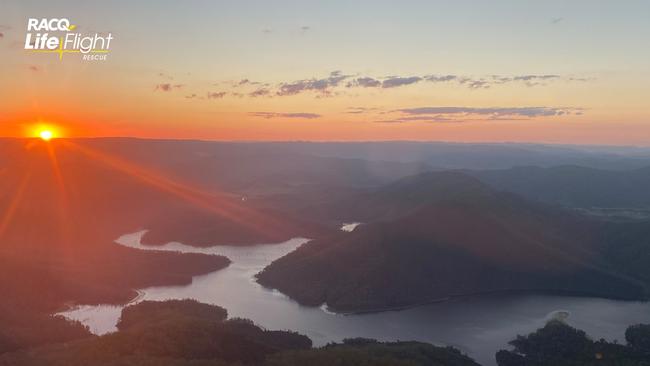 Ground investigations and geotechnical testing have begun at Borumba Dam, south west of Gympie, where the State Government is spending $22 million investigating its potential for a monster pumped hydro energy storage facility. Picture: LifeFlight