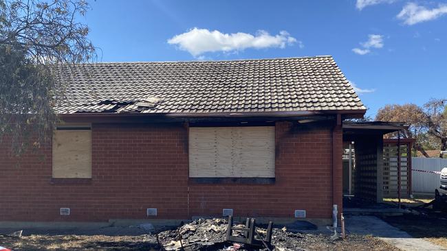 The Christies Beach home Dion Robert James Mead allegedly set on fire. Picture: Todd Lewis