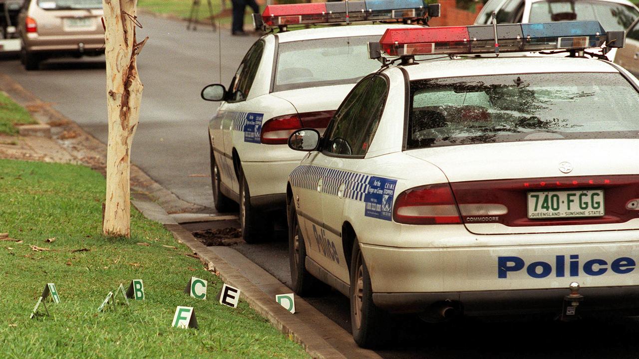 The police car with letters indicating shell casings.