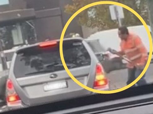 road rage video in Melbourne