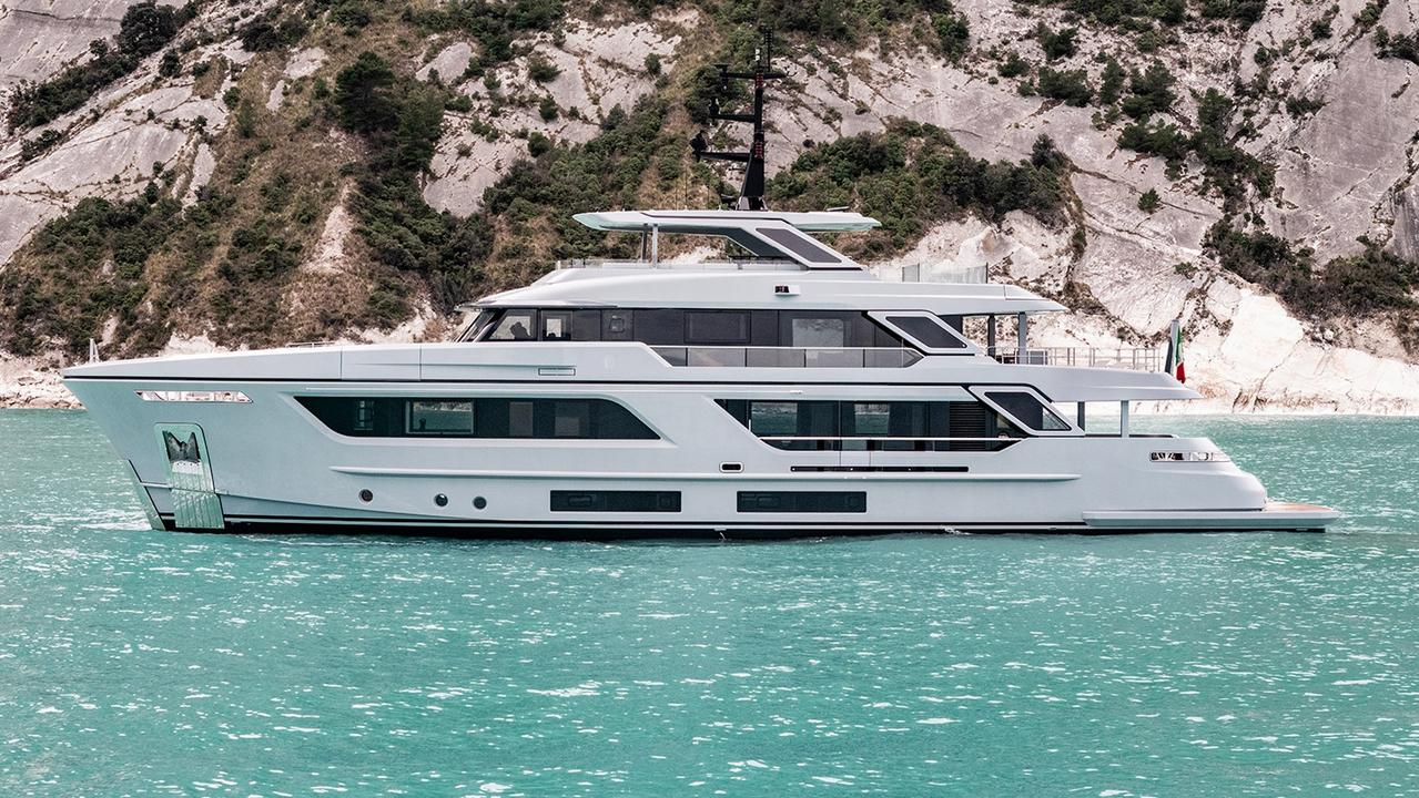 One of the world's most luxurious boats, the $40m Pazienza, is on display at the show. Picture: supplied.